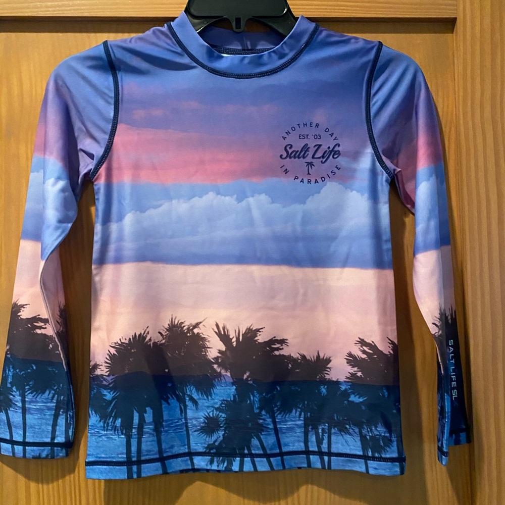 Salt Life Girl’s Wanderlust SLX Drifit Long Sleeve Shirt NWT Size S